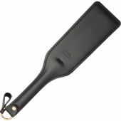 Черная кожаная шлепалка SitaBlack - 30 см. - Sitabella - купить с доставкой в Первоуральске
