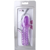 Фиолетовая насадка, удлиняющая половой член - 13,5 см. - Toyfa Basic - в Первоуральске купить с доставкой