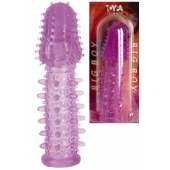 Фиолетовая насадка, удлиняющая половой член - 13,5 см. - Toyfa Basic - в Первоуральске купить с доставкой