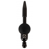 Черный уретральный вибростимулятор Vibrating Penis Plug - Orion - купить с доставкой в Первоуральске