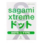 Презерватив Sagami Xtreme Type-E с точками - 1 шт. - Sagami - купить с доставкой в Первоуральске
