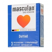 Презервативы с пупырышками Masculan Dotted - 3 шт. - Masculan - купить с доставкой в Первоуральске