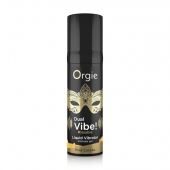 Съедобный гель Dual Vibe Pina Colada с эффектом вибрации и вкусом коктейля пина колада - 15 мл. - ORGIE - купить с доставкой в Первоуральске