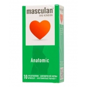 Презервативы анатомической формы Masculan Anatomic - 10 шт. - Masculan - купить с доставкой в Первоуральске