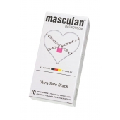 Ультрапрочные презервативы Masculan Ultra Safe Black - 10 шт. - Masculan - купить с доставкой в Первоуральске