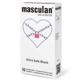 Ультрапрочные презервативы Masculan Ultra Safe Black - 10 шт. - Masculan - купить с доставкой в Первоуральске