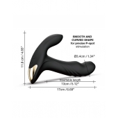 Черный вибромассажер простаты Multi P-Joy с 3 моторами - Dorcel - в Первоуральске купить с доставкой