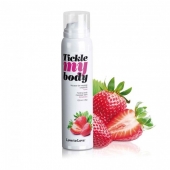 Массажная хрустящая пенка Tickle My Body Strawberry с ароматом клубники - 150 мл. - Love to Love - купить с доставкой в Первоуральске