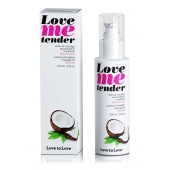 Съедобное согревающее массажное масло Love Me Tender Cocos с ароматом кокоса - 100 мл. - Love to Love - купить с доставкой в Первоуральске