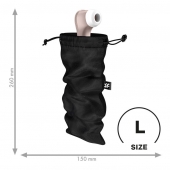 Черный мешочек для хранения игрушек Treasure Bag L - Satisfyer - купить с доставкой в Первоуральске