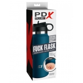 Мастурбатор-вагина в синей колбе F*ck Flask - Pipedream - в Первоуральске купить с доставкой