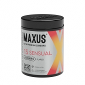 Анатомические презервативы MAXUS Sensual - 15 шт. - Maxus - купить с доставкой в Первоуральске