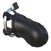 Черный замок верности Extreme Silicone Cock Blocker - Pipedream - купить с доставкой в Первоуральске