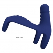 Синяя вибронасадка на пенис Vibrating Penis Sling - Baile - в Первоуральске купить с доставкой