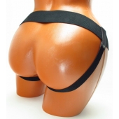 Трусики для страпона коричневого цвета - БДСМ Арсенал - купить с доставкой в Первоуральске