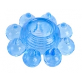 Голубая гелевая насадка-цветок - Toyfa Basic - в Первоуральске купить с доставкой