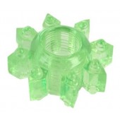 Зеленое эрекционное кольцо-звезда - Toyfa Basic - в Первоуральске купить с доставкой