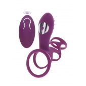 Фиолетовая эрекционная вибронасадка Halo Halo C-Ring Sleeve - Toy Joy - в Первоуральске купить с доставкой