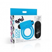 Голубое эрекционное виброкольцо 28X Remote Control Vibrating Cock Ring   Bullet - XR Brands - в Первоуральске купить с доставкой