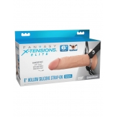 Полый страпон на ремнях 6’’ Hollow Silicone Strap-on - Pipedream - купить с доставкой в Первоуральске