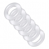 Комплект из 6 прозрачных эрекционных колец Ring Master Custom Ball Stretcher Kit - XR Brands - в Первоуральске купить с доставкой