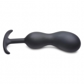 Черный массажер простаты с утяжелителями Premium Silicone Weighted Prostate Plug XL - 20,8 см. - XR Brands - в Первоуральске купить с доставкой