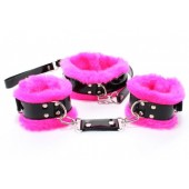 Набор с розовым мехом BDSM Light - БДСМ Арсенал - купить с доставкой в Первоуральске