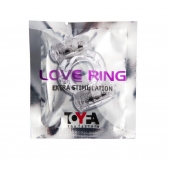 Прозрачное виброкольцо с двумя вибропульками - Toyfa Basic - в Первоуральске купить с доставкой