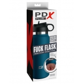 Смуглый мастурбатор-вагина в синей колбе F*ck Flask - Pipedream - в Первоуральске купить с доставкой