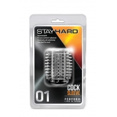 Прозрачная насадка с шипами STAY HARD COCK SLEEVE 01 CLEAR - Blush Novelties - в Первоуральске купить с доставкой