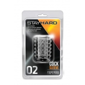 Прозрачная насадка на пенис с шишечками STAY HARD COCK SLEEVE 02 CLEAR - Blush Novelties - в Первоуральске купить с доставкой