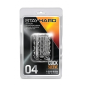 Прозрачная насадка с бороздками STAY HARD COCK SLEEVE 04 CLEAR - Blush Novelties - в Первоуральске купить с доставкой