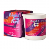 Массажная свеча Light My Fire Coconut с ароматом кокоса - 65 гр. - Love to Love - купить с доставкой в Первоуральске