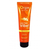 Гель с эффектом вибрации Lube Tube Vibe Medium Pina Colada - 100 мл. - ORGIE - купить с доставкой в Первоуральске