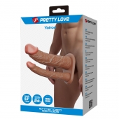 Реалистичная полая насадка на член для двойного проникновения Yairon - 17,5 см. - Baile - купить с доставкой в Первоуральске