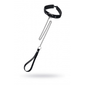 Кожаный ошейник-чокер с поводком - Pecado - купить с доставкой в Первоуральске