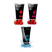 Набор из 3 лубрикантов JUJU (увлажняющий, клубника, малина) - JuJu - купить с доставкой в Первоуральске Набор из 3 лубрикантов JUJU (увлажняющий, клубника, малина) - JuJu - купить с доставкой в Первоуральске