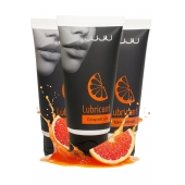 Набор из 3 съедобных лубрикантов JUJU со вкусом грейпфрута - JuJu - купить с доставкой в Первоуральске Набор из 3 съедобных лубрикантов JUJU со вкусом грейпфрута - JuJu - купить с доставкой в Первоуральске