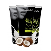 Набор из 3 съедобных лубрикантов JUJU со вкусом кокоса - JuJu - купить с доставкой в Первоуральске Набор из 3 съедобных лубрикантов JUJU со вкусом кокоса - JuJu - купить с доставкой в Первоуральске