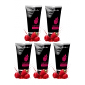 Набор из 5 съедобных лубрикантов JUJU со вкусом малины - JuJu - купить с доставкой в Первоуральске