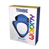 Синее эрекционное кольцо Wooomy Tribeс с вибрацией - Adrien Lastic - в Первоуральске купить с доставкой