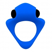 Синее эрекционное кольцо Wooomy Tribeс с вибрацией - Adrien Lastic - в Первоуральске купить с доставкой