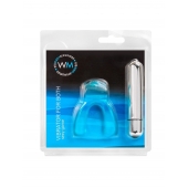 Голубая капа с вибропулей для оральных ласк - Erowoman-Eroman купить в Первоуральске с доставкой в Orgasmix.ru Голубая капа с вибропулей для оральных ласк - Erowoman-Eroman