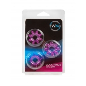 Набор из 3 лиловых эрекционных колец различной формы - Erowoman-Eroman - в Первоуральске купить с доставкой