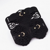 Фигурный набор для БДСМ-игр с узорами и золотистой фурнитурой - Crazy Handmade - купить с доставкой в Первоуральске