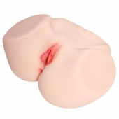 Мастурбатор-полуторс с двойным слоем материала и вибрацией Jenny Onahole Real Vagina - KOKOS - в Первоуральске купить с доставкой