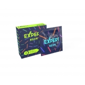 Светящиеся в темноте презервативы Expert Neon - 3 шт. - Expert - купить с доставкой в Первоуральске