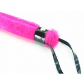 Нежная плеть с розовым мехом BDSM Light - 43 см. - БДСМ Арсенал - купить с доставкой в Первоуральске