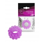 Лиловое эрекционное кольцо с 2 рядами стимулирующих шариков - Erowoman-Eroman - в Первоуральске купить с доставкой