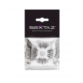 Эластичное эрекционное кольцо с черными «ресничками» - Sextaz - в Первоуральске купить с доставкой